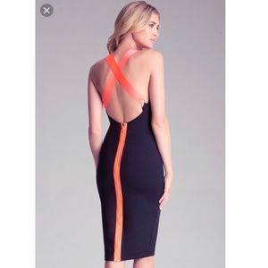 Cross midi dress